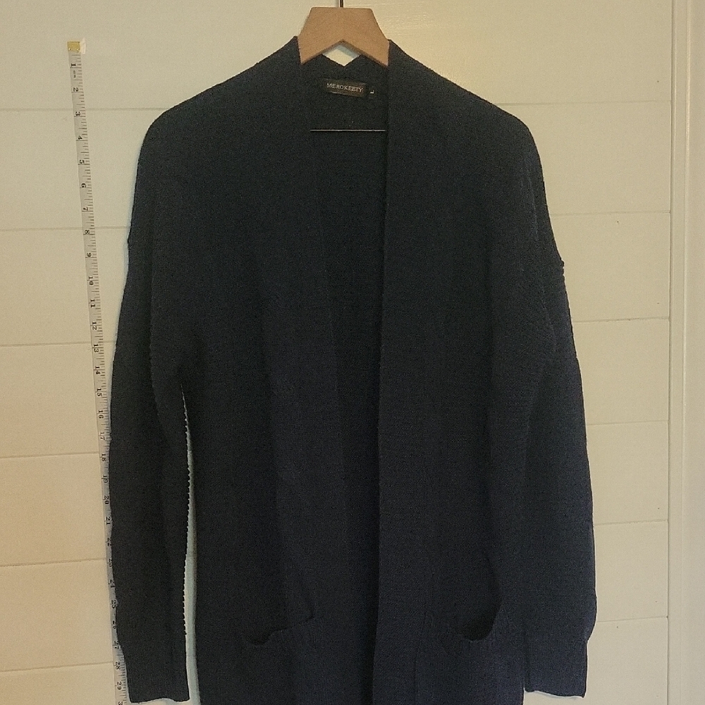 Women's Navy Sweater Cardigan